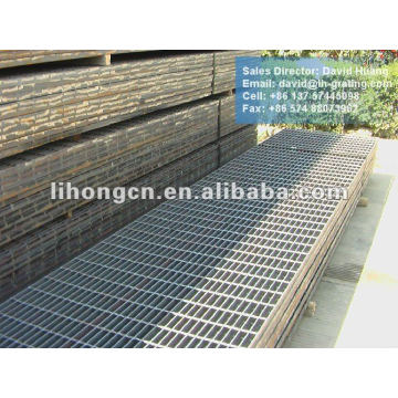 black steel floor grating